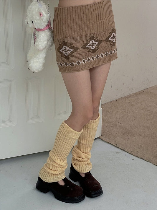 Chaussettes tricotées 4 couleurs disponibles, 50 cm