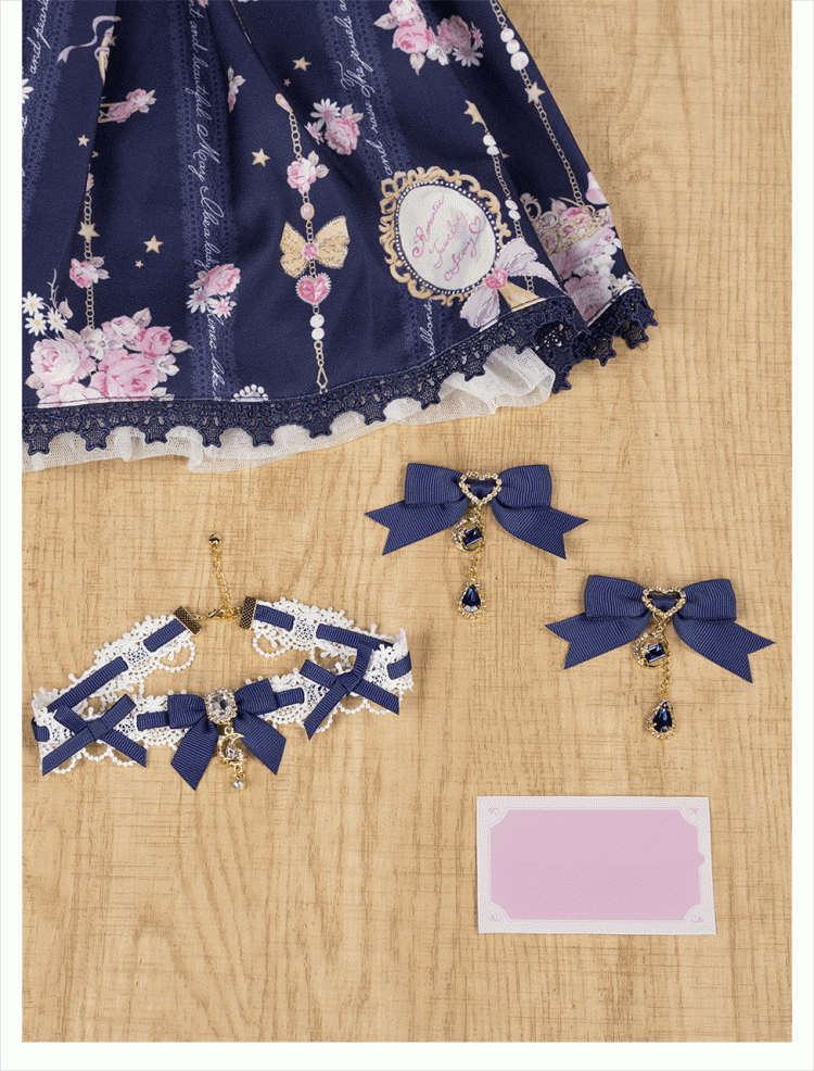 Colors 5 Kei Jirai Celestial Moon  Star Gemstone Collection Bowknot Hairclips