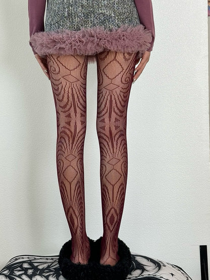 Options Y2K Tights Color Hollow-out 5