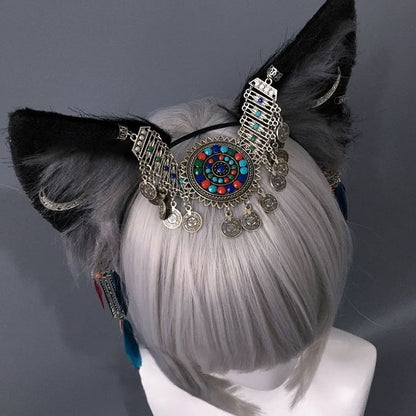 Round Colors with Ear Plush Wolf Decorations 2