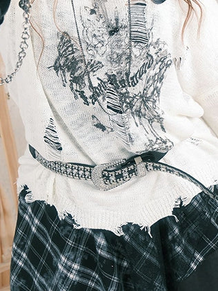 Studded Accents 130CM Belt PU Size Plus Black with