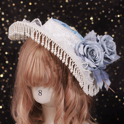 トリムゴシック11花柄レースハットビーズエレガントオプションデザインチャーム