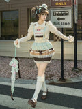 Bodice Sweet Mint Cupcake Overall Lolita Cake Hem Skirt Green Strawberry Chocolate Embroidery