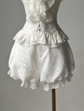 Weiße Shiro Gothic Lolita Pumphose