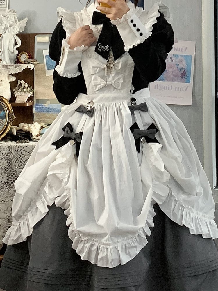 Black and Gray Bowknot Dress Clip