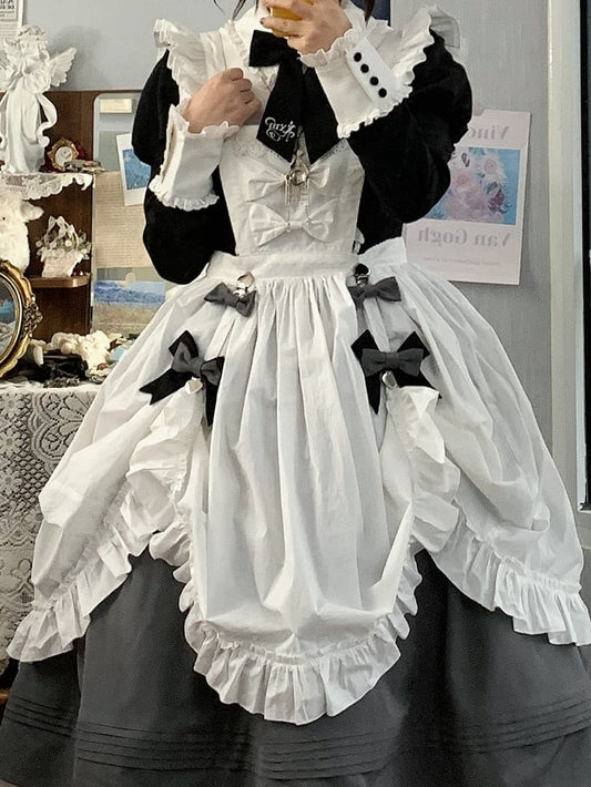 Black and Gray Bowknot Dress Clip