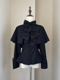 with Shirt Ouji Gothic Bowtie Cape Black Design Jabot Lolita
