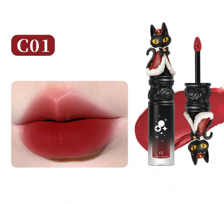 Halloween Circus Series Flüssiger Lippenstift mit mattem Finish, Pastellfarben, Clowncore Make-ups