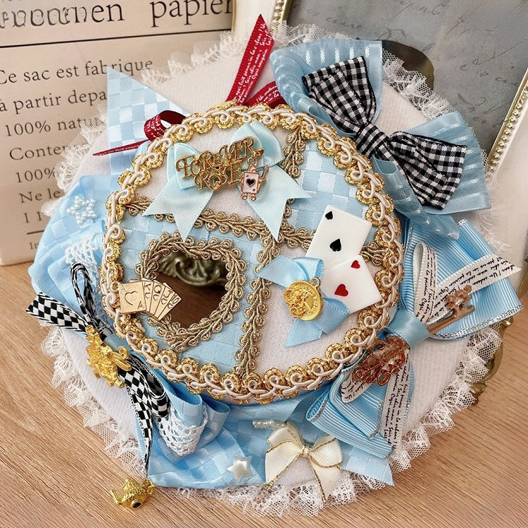 Alice in Hat Options Decorated Poker Vibes Bowknot 3 Mini Details Color Wonderland