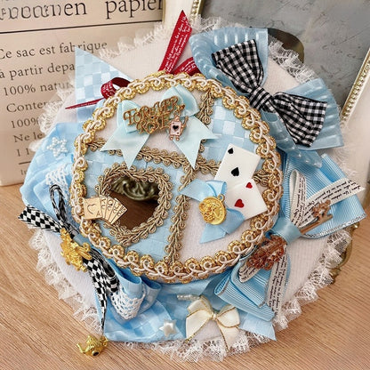 Alice in Hat Options Decorated Poker Vibes Bowknot 3 Mini Details Color Wonderland
