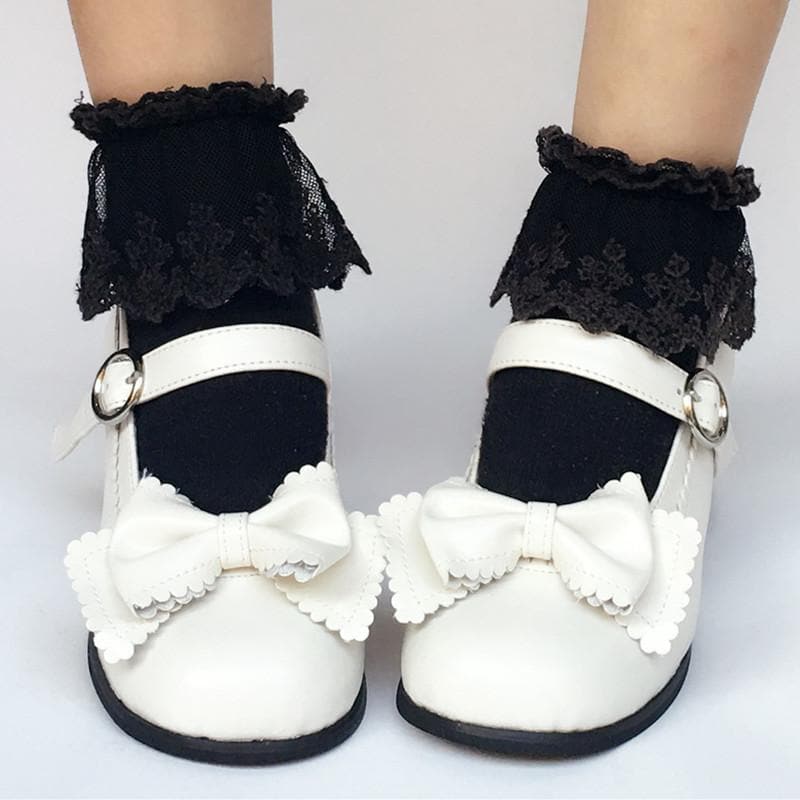 Elegant Shoes Custom Made Bow SP168082 Lolita