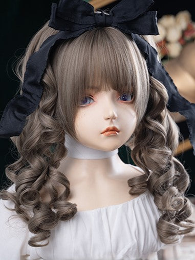 ダブルウィッグ 長さ ブラウン クリップ 爪 30CM ポニーテール 合成繊維 ロング