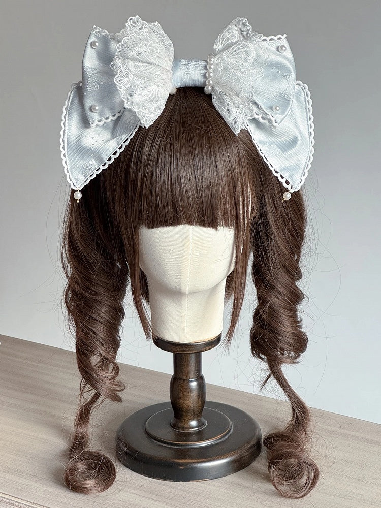 KC Lace Bow (Multi-Colorways) Large Pearl
