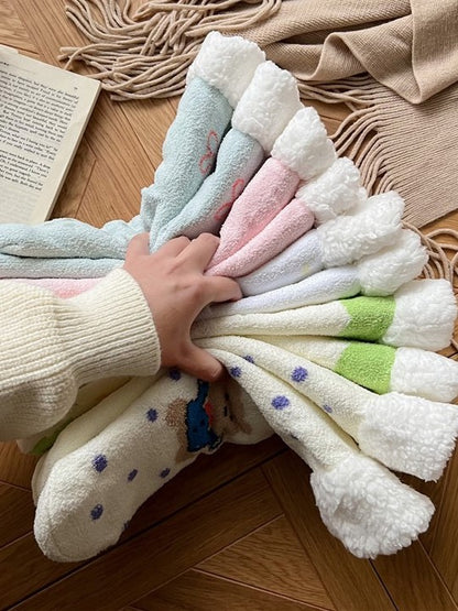 Bear Winter Socks 7 Options Cartoon