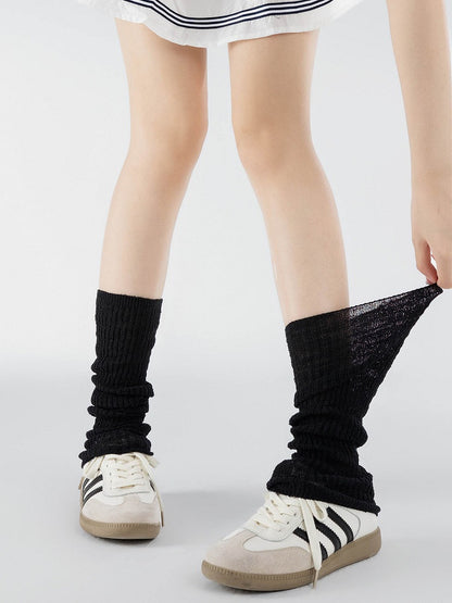 Colors Minimalist Knitted Ultra-Thin 3 Leg Warmers