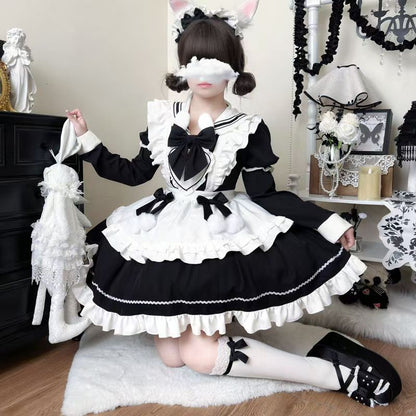 Sweetheart Bunny Ball Lolita Princess OP Long Sleeve Dress