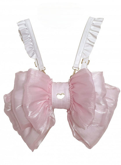 Cute Seller Best Size 3 Big Bow Backpack Options Pink Light