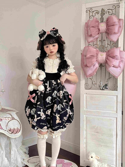 Deep Pink Bow Peach Big Backpack