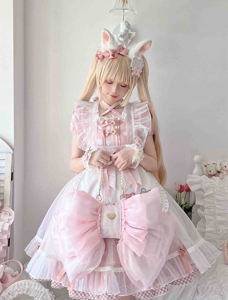 Cute Seller Best Size 3 Big Bow Backpack Options Pink Light