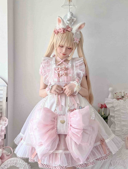 Cute Seller Best Size 3 Big Bow Backpack Options Pink Light