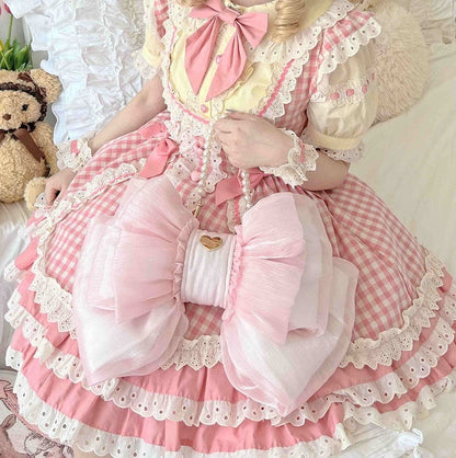 Cute Seller Best Size 3 Big Bow Backpack Options Pink Light