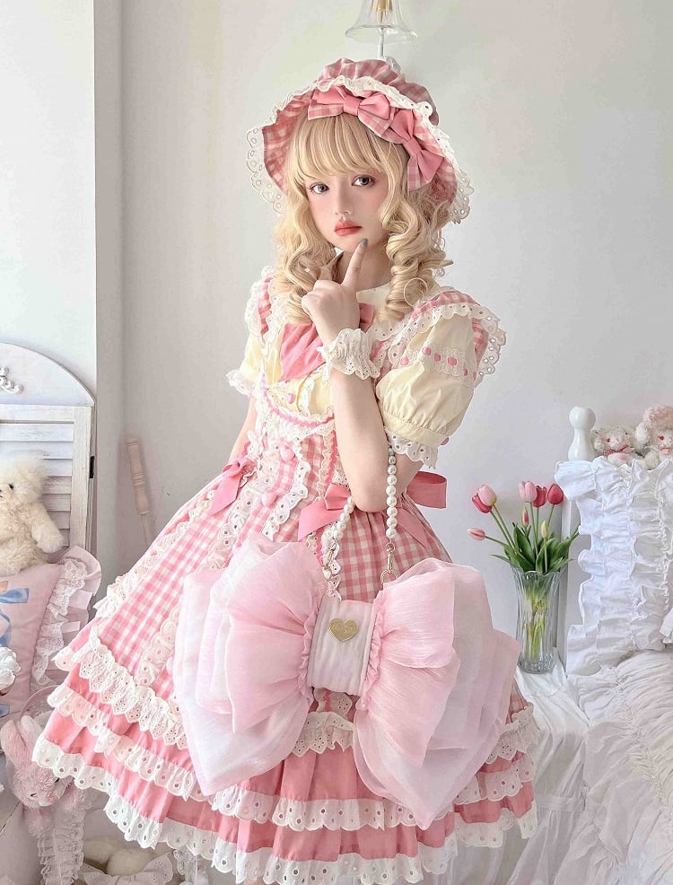 Cute Seller Best Size 3 Big Bow Backpack Options Pink Light
