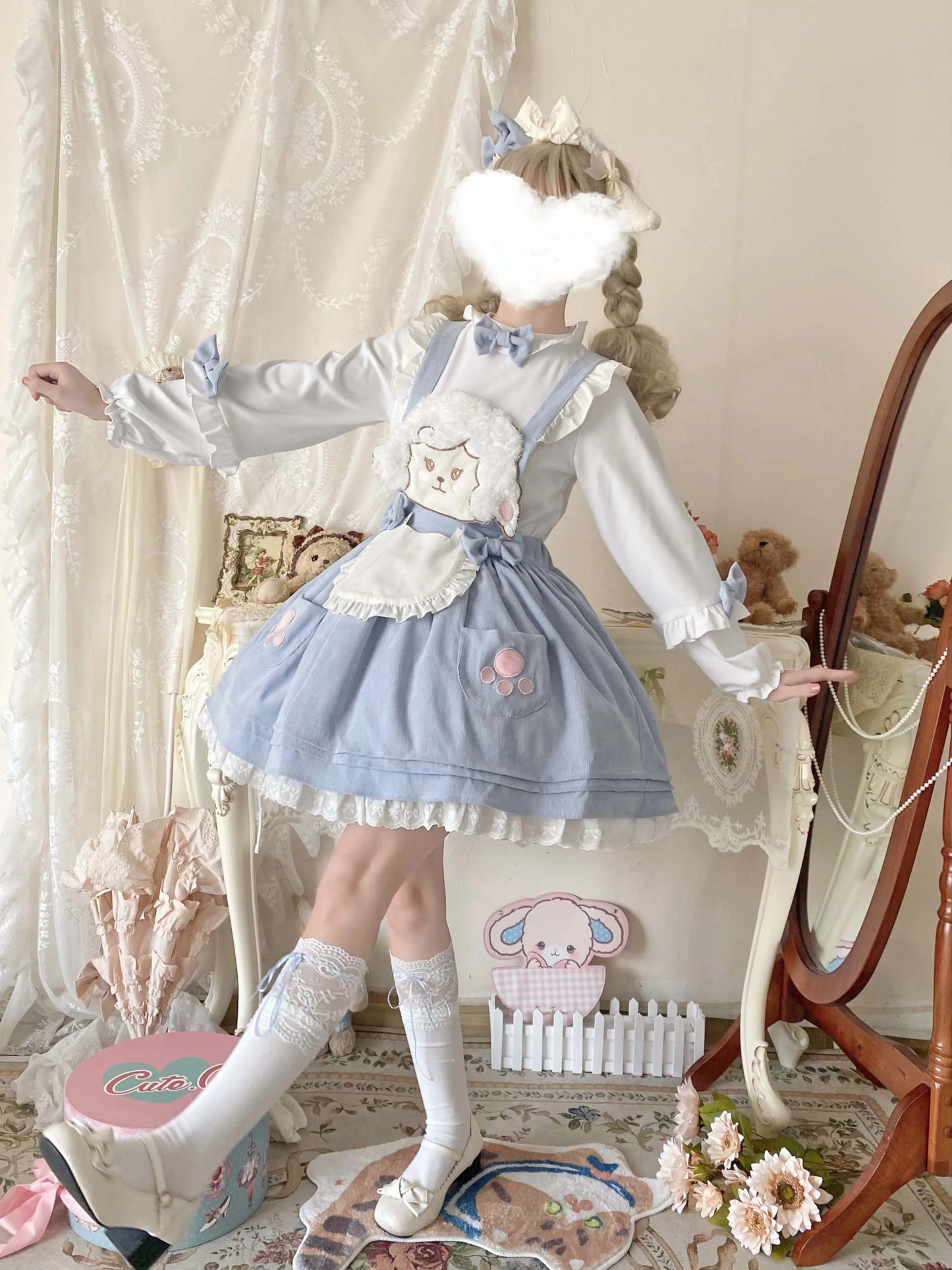 Kawaii Corudroy Strapskleid