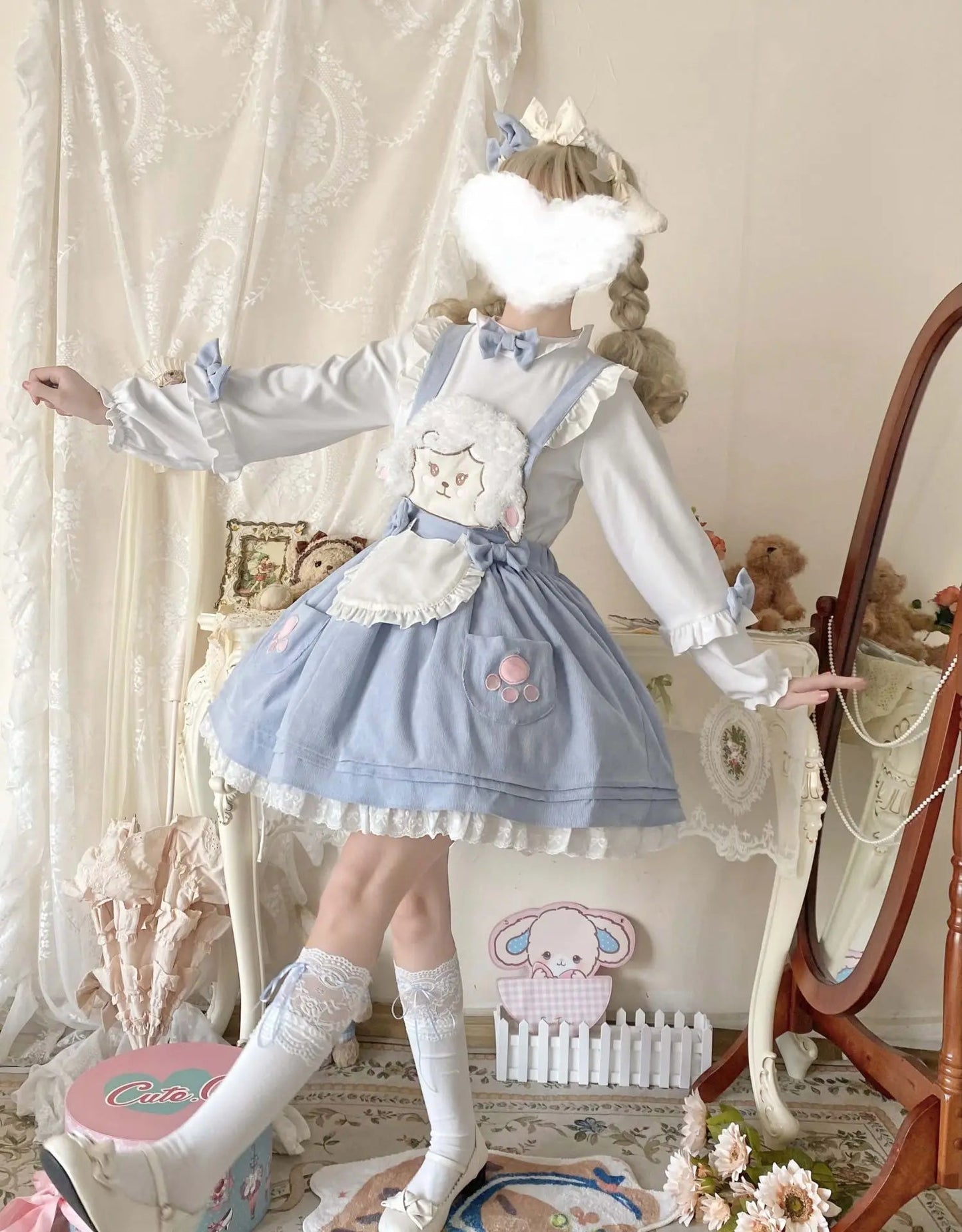 Kawaii Corudroy Strapskleid