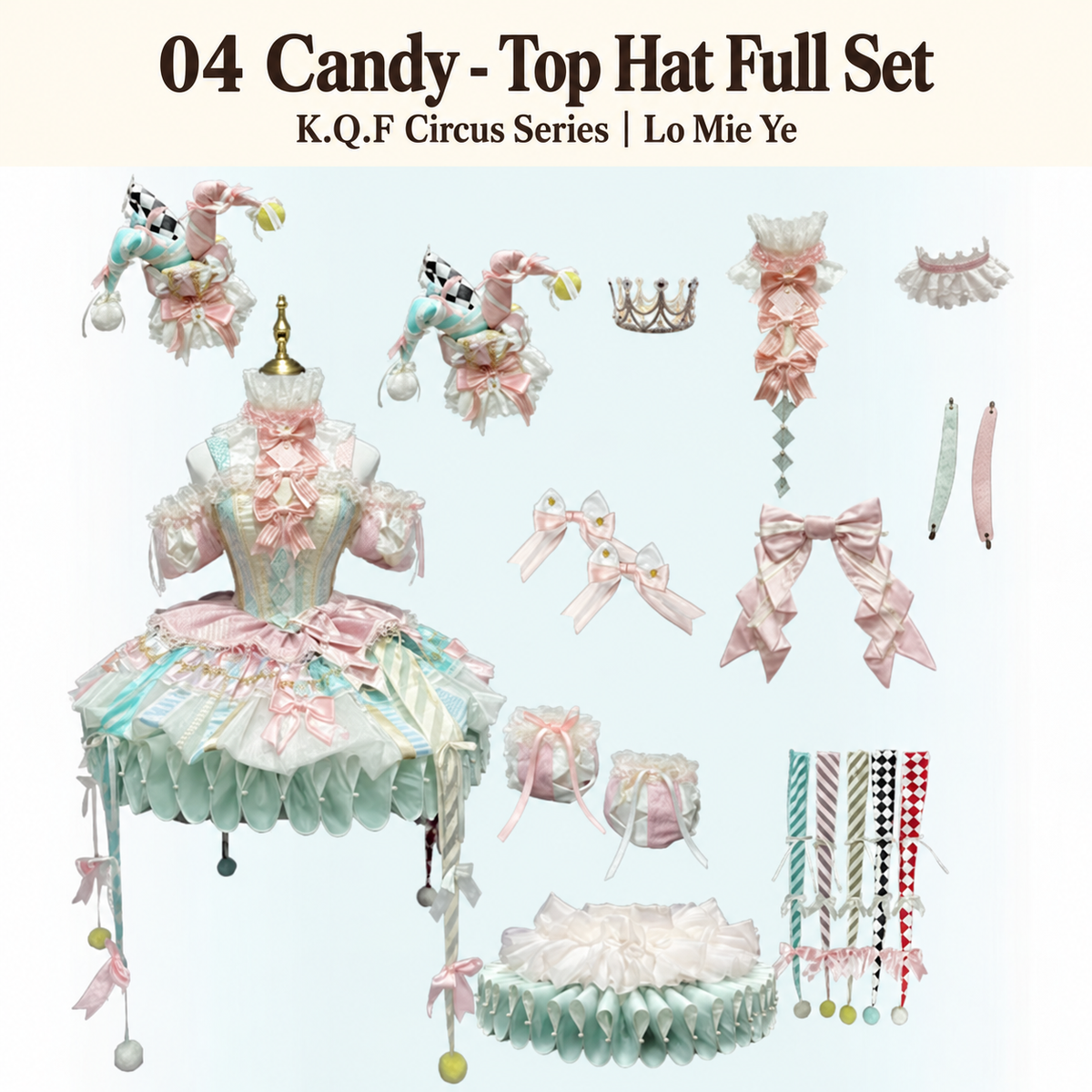 04 Candy - Top Hat Full Set — K.Q.F Circus Series by Lo Mie Ye, package contents