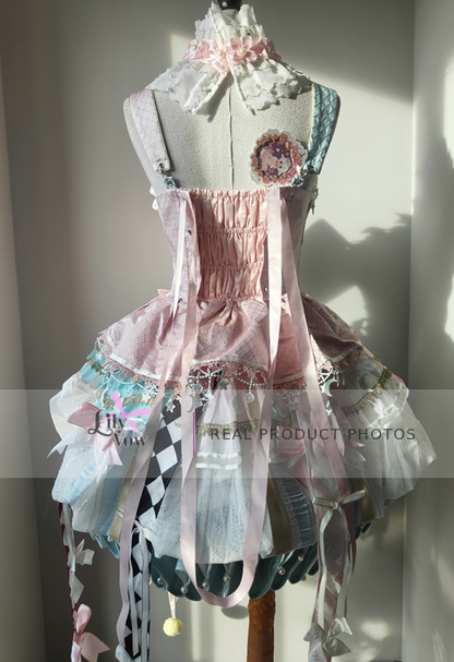 K.Q.F Candy Color Circus Lolita full set real product photo, back view
