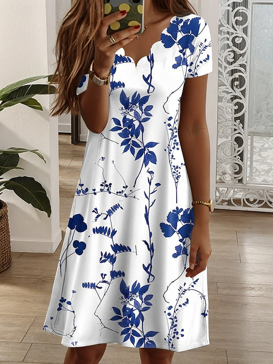 Women's Mini Dress T Shirt Dress Tee Dress Sundress A Line