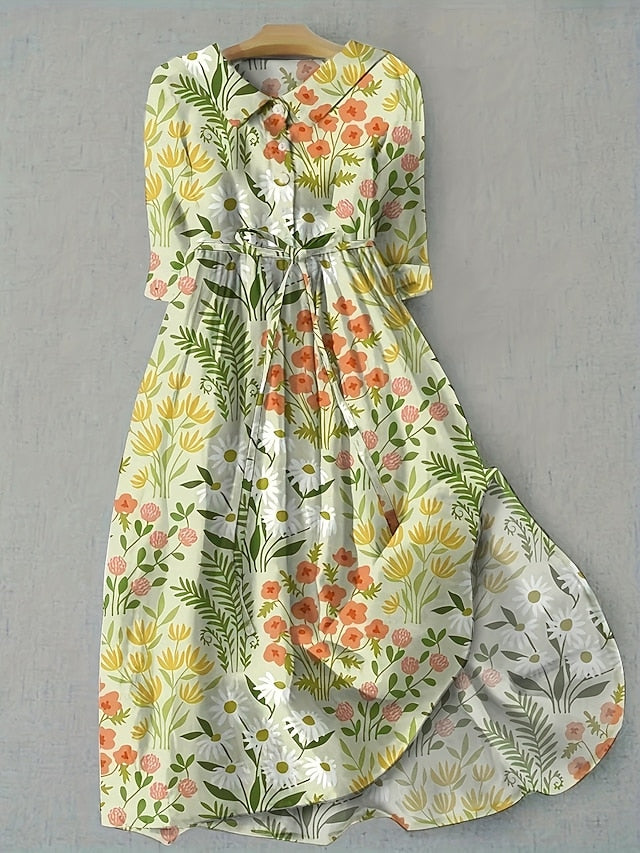 Women's Midi Dress Shift Dress Casual Daily Regular Fit