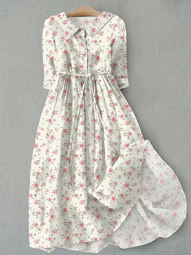 Women's Midi Dress Shift Dress Casual Daily Regular Fit