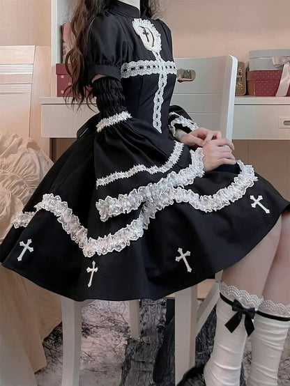 Black The Sinning Maid Dress