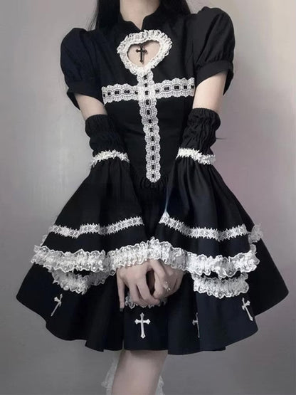 Black The Sinning Maid Dress