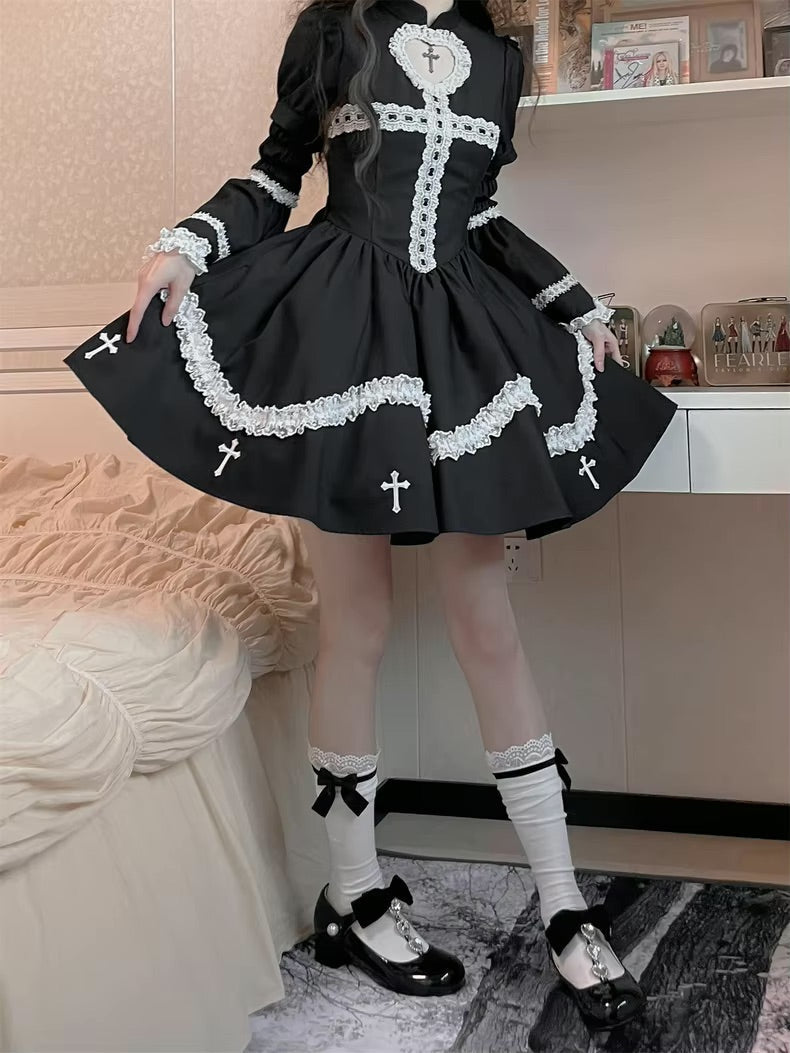 Black The Sinning Maid Dress