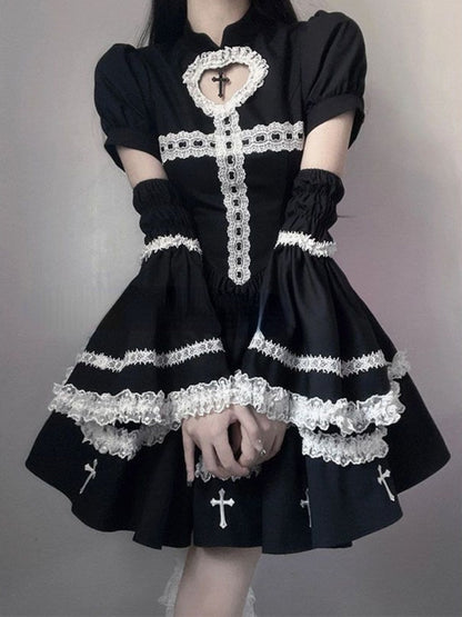 Black The Sinning Maid Dress