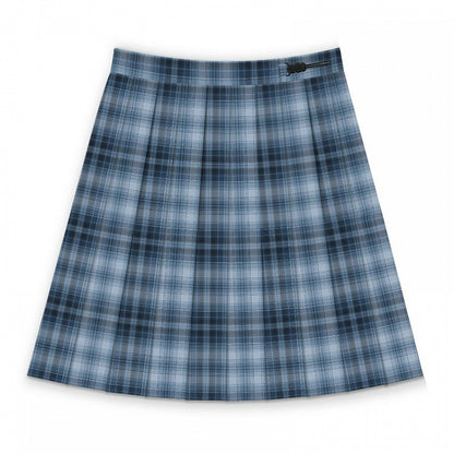 長さ45CM ジン柄 ブルーチェック柄 ユウスカート