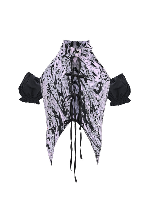 Y2Kセルフタイクロージャーフロントホルトトップ