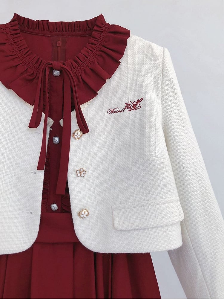 Vintage Wine Bow Tie Red