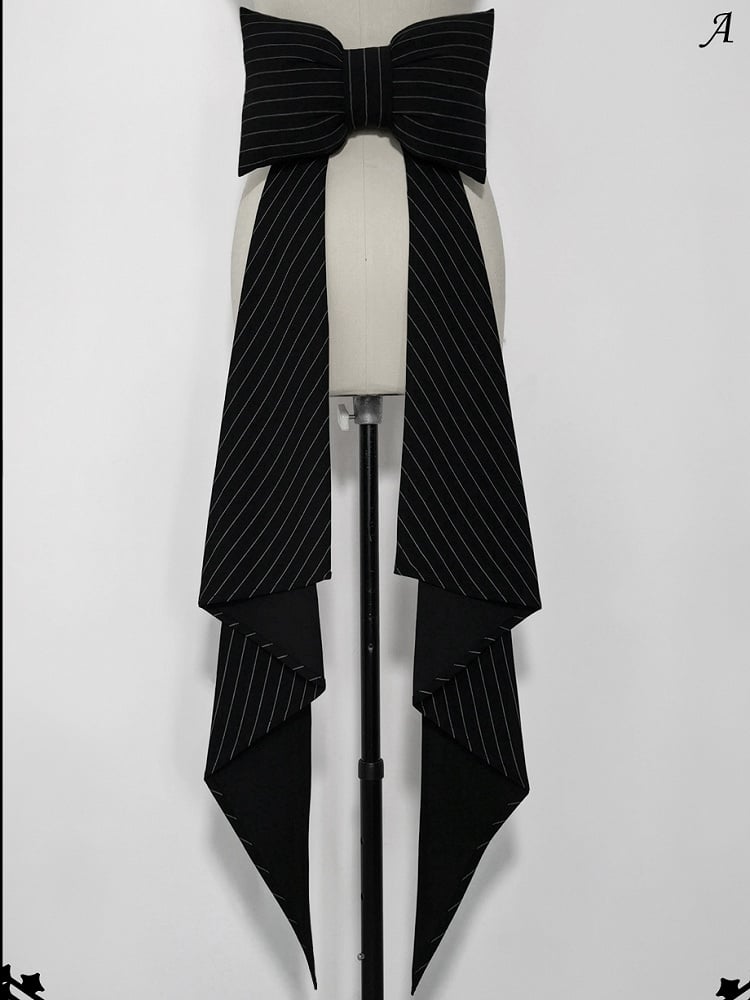 Zug Hase Gestreift Theater Bowknot Schwarz