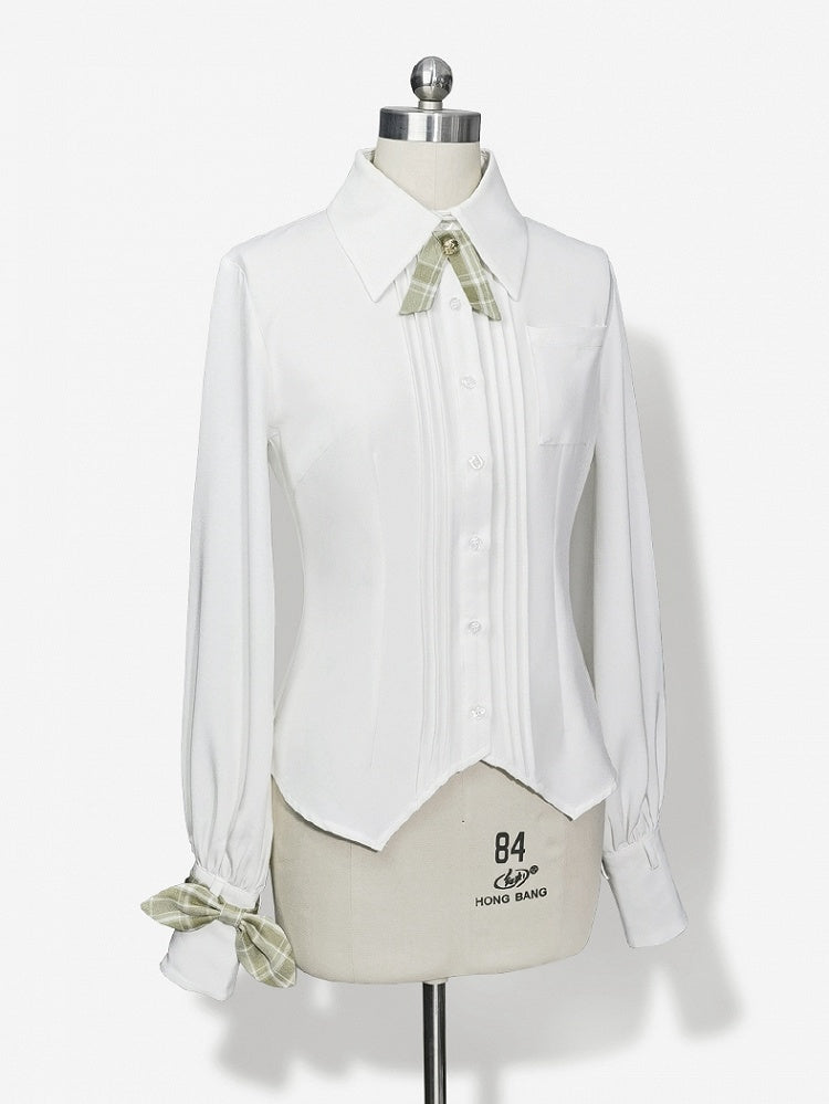 Ouji Lolita Shirt White Secret Morning Post - Princess Chronicles