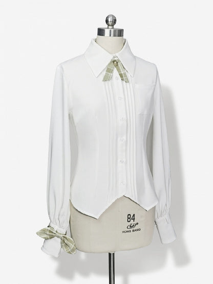 Ouji Lolita Shirt White Secret Morning Post - Princess Chronicles