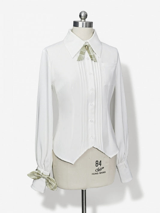 Ouji Lolita Shirt White Secret Morning Post - Princess Chronicles