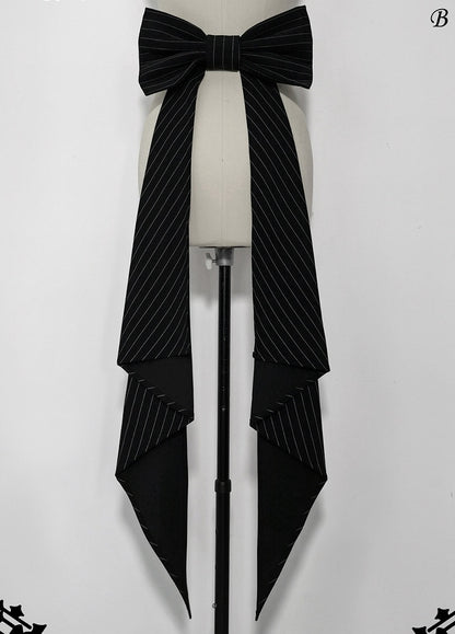 Zug Hase Gestreift Theater Bowknot Schwarz