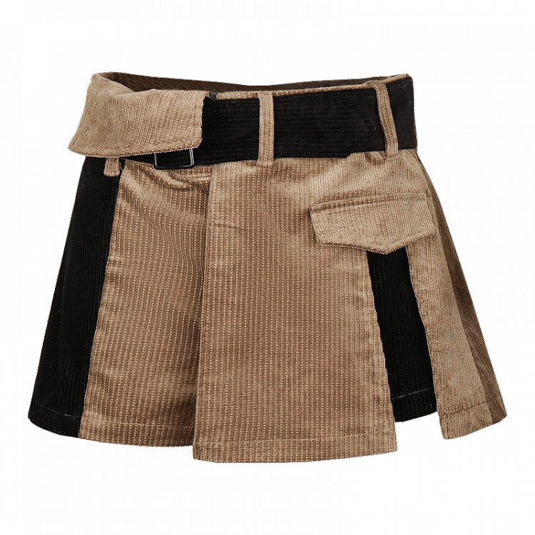 Limitierter Cord und braun-schwarzer Skort Time Trend