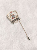 Letters Embroidery White Badge