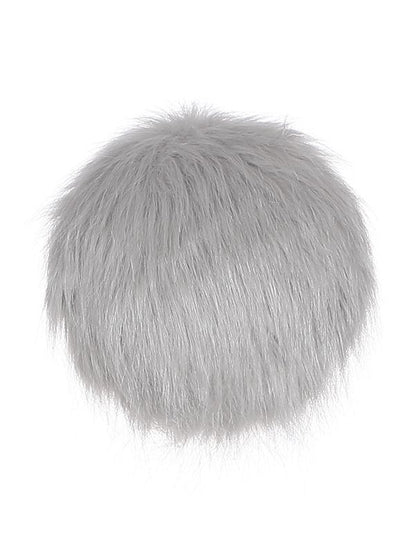 グレーのぬいぐるみウサギのしっぽ