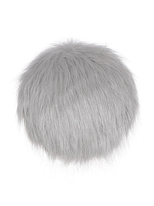 グレーのぬいぐるみウサギのしっぽ