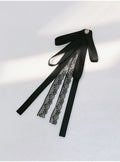 Bow Ribbon Tie Black